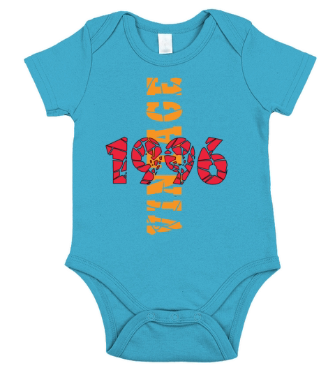 1996 Vintage Birthday Present Short Sleeve Baby One-Piece