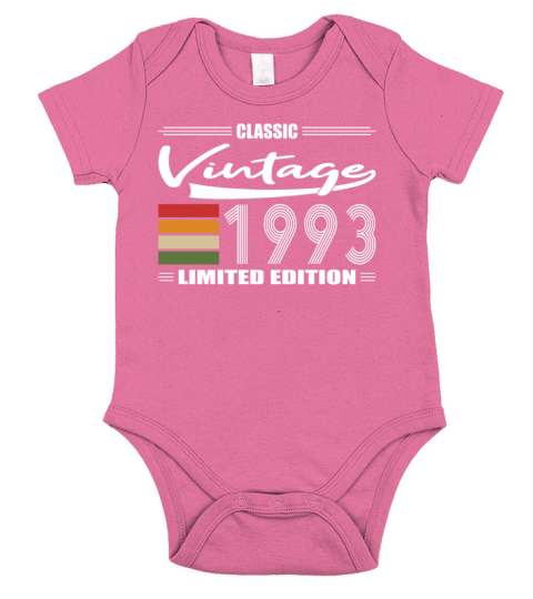 30th birthday classic 1993 vintage 1993 Short Sleeve Baby One-Piece