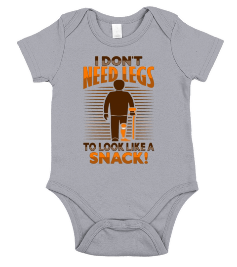 Amputee Joke Leg Prosthetic Design for a Leg Short Sleeve Baby One-Piece