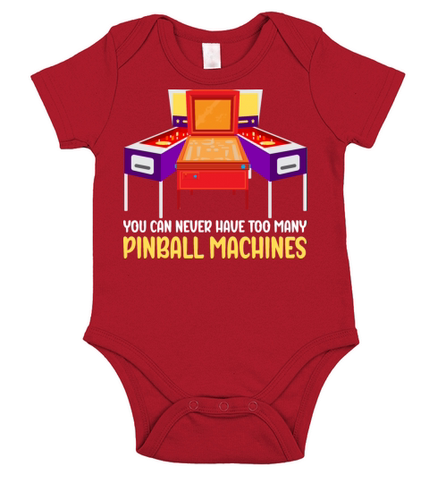 Arcade Game Lovers Retro Vintage Pinball Machine Short Sleeve Baby One-Piece