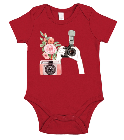 Beautiful Vintage Camera Collection Short Sleeve Baby One-Piece