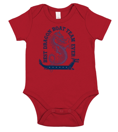 Best Dragon Boat Team Ever Vintage Look Funny Short Sleeve Baby One-Piece