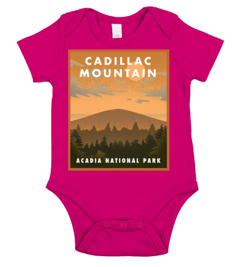 Cadillac Mountain Acadia National Park Short Sleeve Baby One-Piece