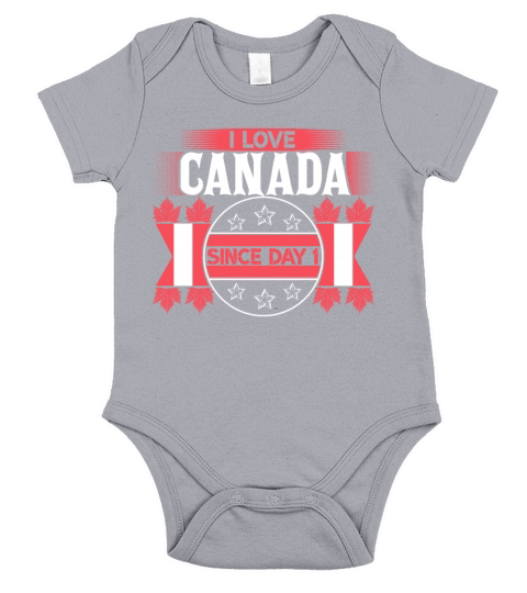 Canada Canadian State Short Sleeve Baby One-Piece