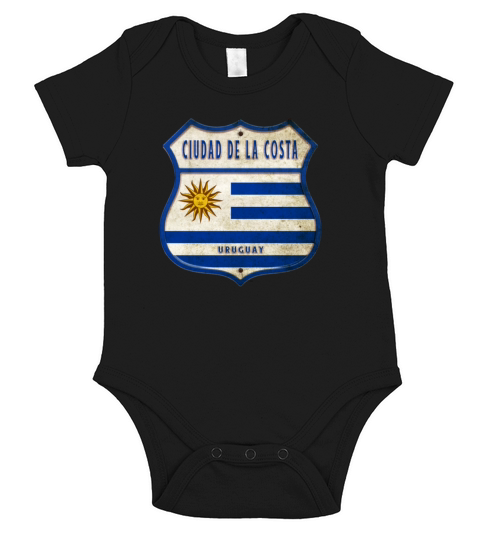 Ciudad de la Costa Uruguay Vintage Design Short Sleeve Baby One-Piece