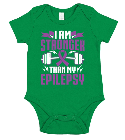 Epilepsy Purple Ribbon Epileptic Epilepsy Short Sleeve Baby One-Piece