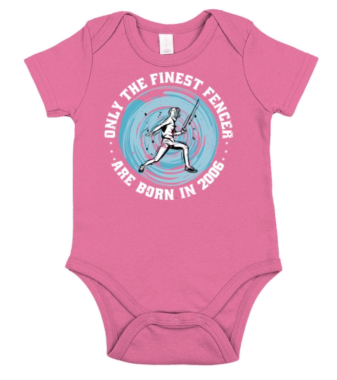 Fencers born in 2006 Birthday Vintage Short Sleeve Baby One-Piece