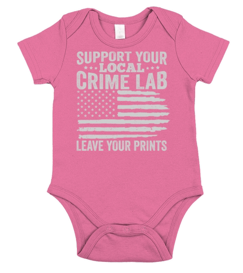 Forensic Science Crime Lab Funny Quote Short Sleeve Baby One-Piece
