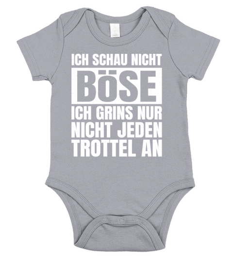 Funny German Quote Black Humour Short Sleeve Baby One-Piece