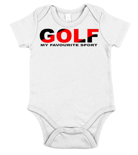 GOLF SPORT BLACK AND RED COLOR Short Sleeve Baby One-Piece