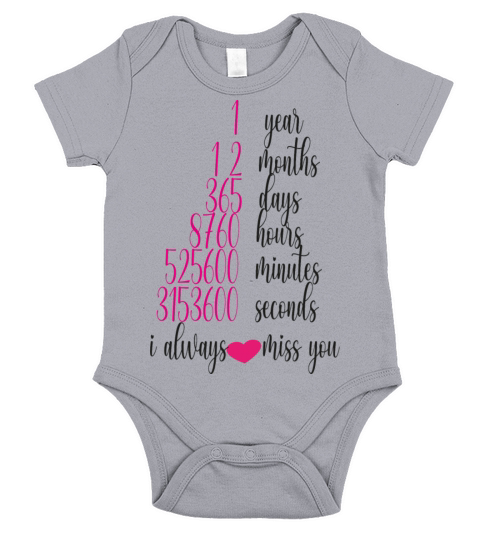 I always miss you Short Sleeve Baby One-Piece