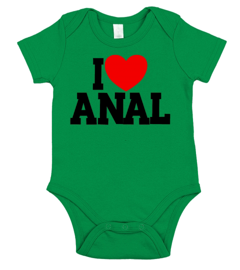 I Love Anal Inappropriate Humor Funny Adult Anal Short Sleeve Baby One-Piece