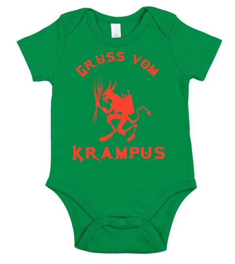 Krampus Vintage - Gruss vom Krampus Short Sleeve Baby One-Piece