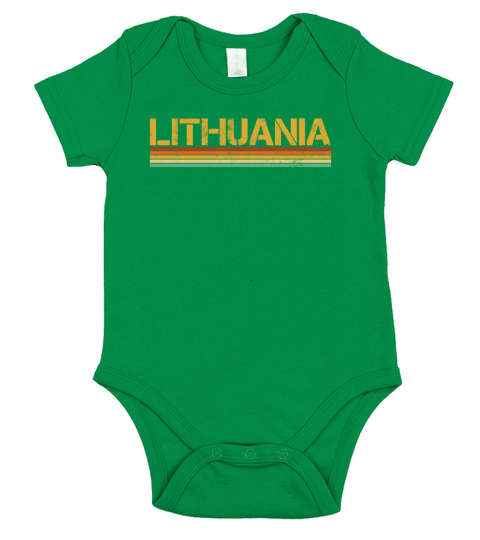 Lithuania vintage lithuanian Short Sleeve Baby One-Piece