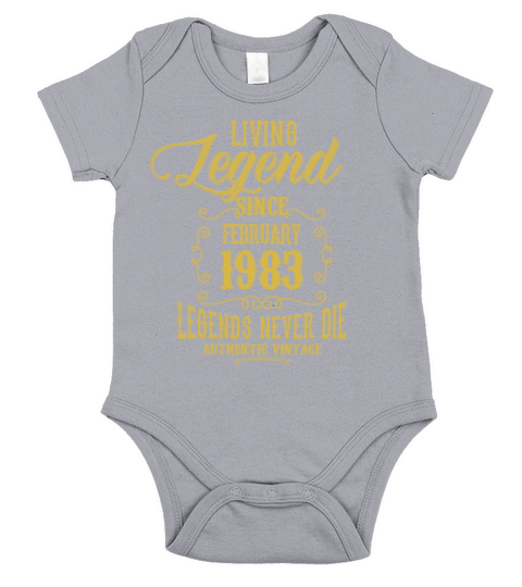 Living Legend since February 1983 Short Sleeve Baby One-Piece