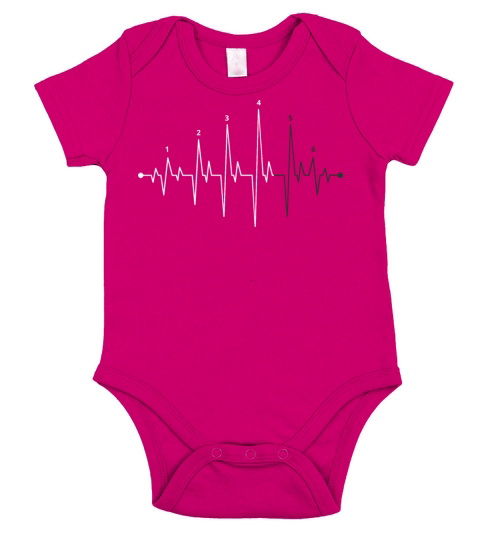 Motorcycle Heartbeat Gear Short Sleeve Baby One-Piece