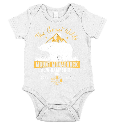 Mount Monadnock New Hampshire Short Sleeve Baby One-Piece