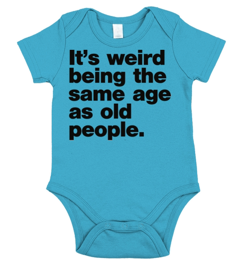 Old People Short Sleeve Baby One-Piece