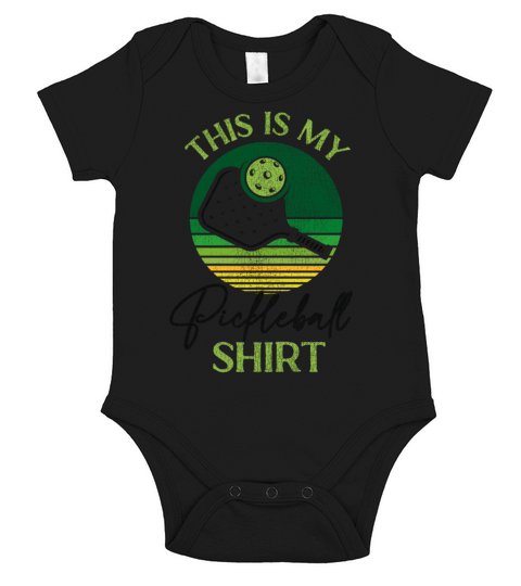 Pickleball Retro Vintage This Is Short Sleeve Baby One-Piece