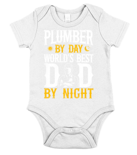 Plumbing Plumber Dad Vintage Short Sleeve Baby One-Piece