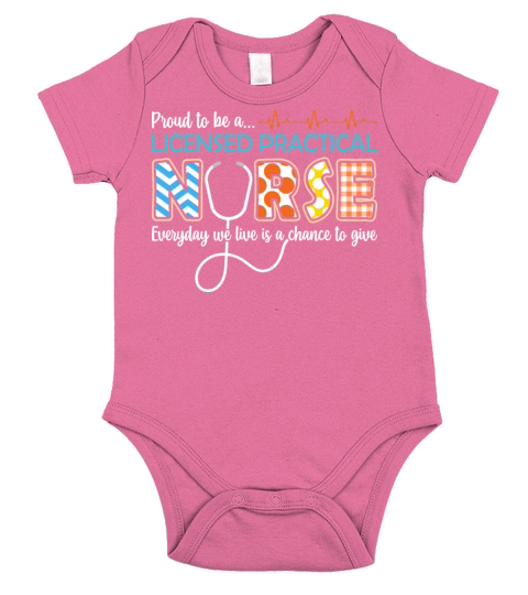 Proud LPN Licensed Practical Nurse Appreciation Short Sleeve Baby One-Piece