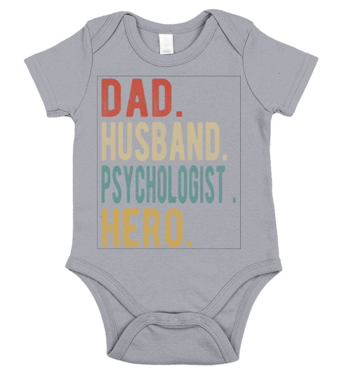 Psychologist Dad Husband Hero Short Sleeve Baby One-Piece