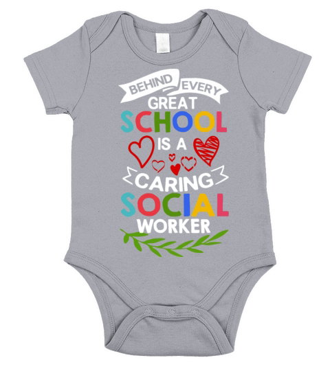 School Social Worker Quotes Appreciation Office Short Sleeve Baby One-Piece