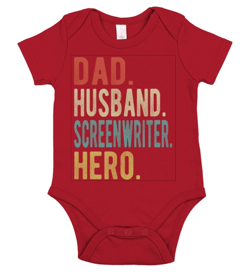 Screenwriter Dad Husband Hero Short Sleeve Baby One-Piece