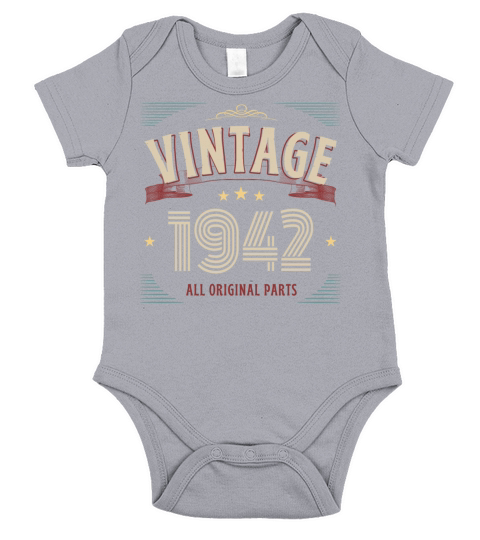 VINTAGE 1942 ALL ORIGINAL PARTS Short Sleeve Baby One-Piece