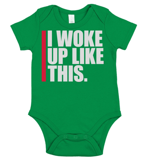 woke up like this Short Sleeve Baby One-Piece