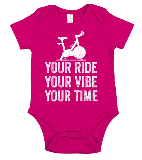 Your Ride Your Vibe Your Time Motivational Gym Short Sleeve Baby One-Piece
