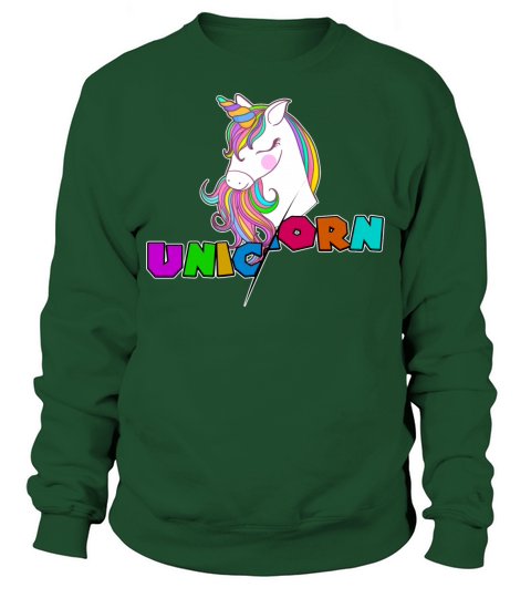 Colorful Unicorn Design For Unicorn Lover Sweatshirt Unisex