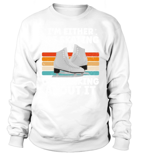 Funny Ice Skating Design Ice Skater Cool Ice Sweatshirt Unisex