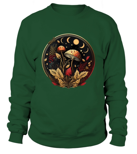 Goblincore Aesthetic Cottagecore Mushroom Dark Sweatshirt Unisex