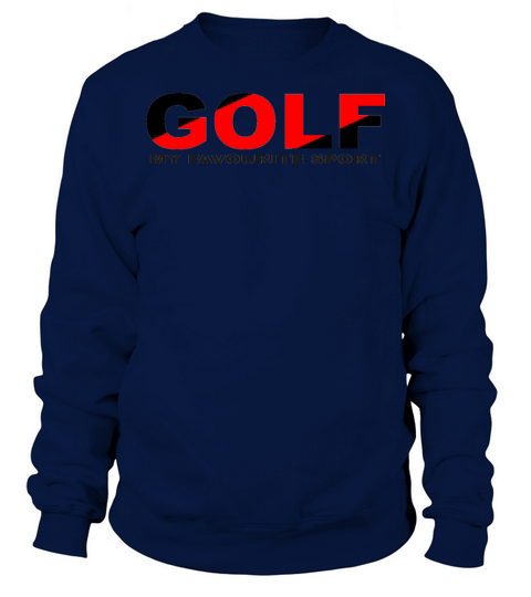 GOLF SPORT BLACK AND RED COLOR Sweatshirt Unisex
