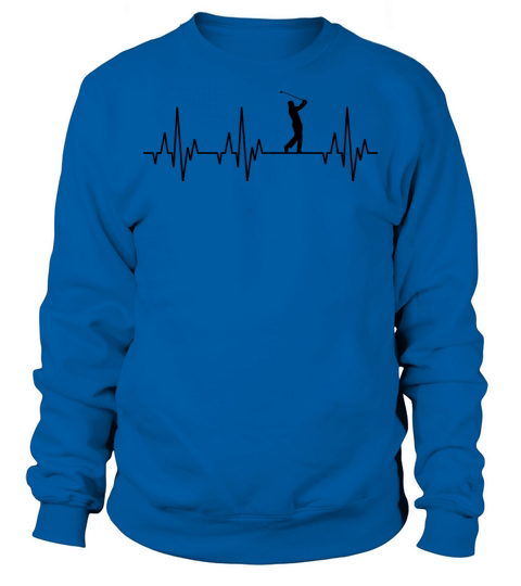 Heartbeat Golf Player Golfer Sports Game Sweatshirt Unisex