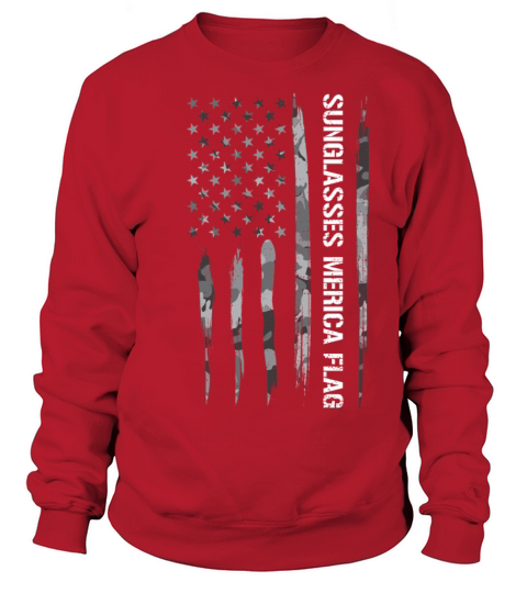 Sunglasses Merica Flag Sweatshirt Unisex