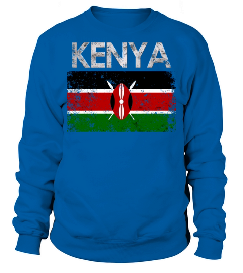 Vintage Kenya Kenya Flag Pride Sweatshirt Unisex
