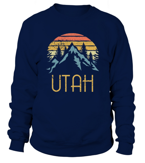 Vintage Ut Utah Mountains Outdoor Adventure Sweatshirt Unisex