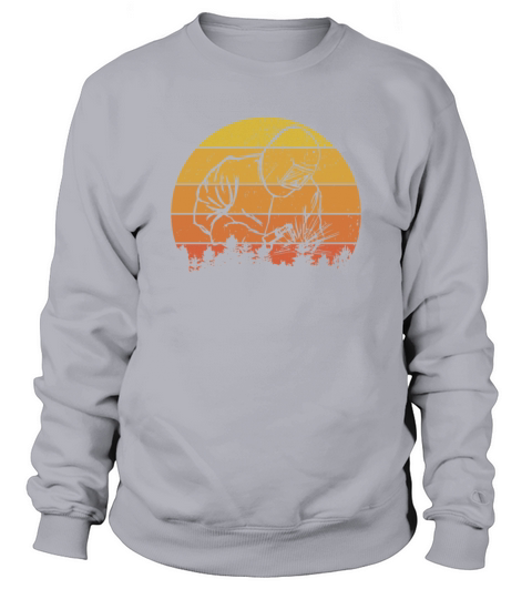 Welder Retro Vintage Sunset 70s Welding Humor Pun Sweatshirt Unisex