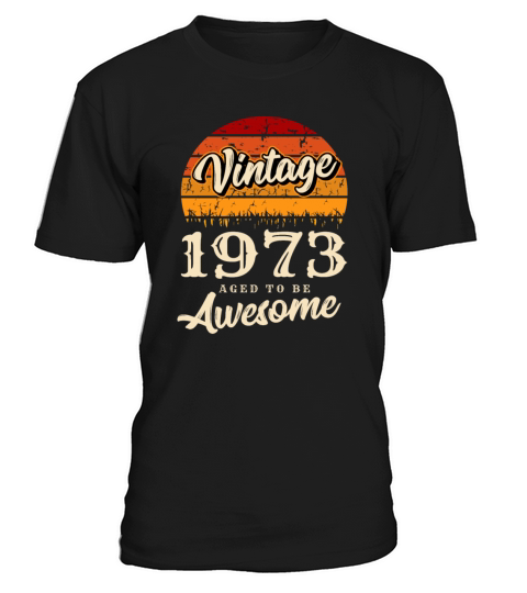 1973 Vintage born in Retro age Birthday gift idea T-Shirt Unisex