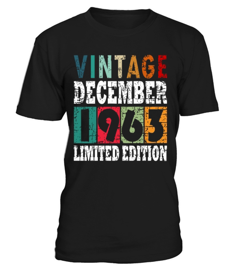 Birth Month December 1963 Vintage T-Shirt Unisex