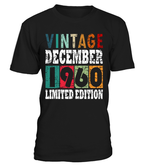 Legendary December 1960 62nd Birthday Gift T-Shirt Unisex