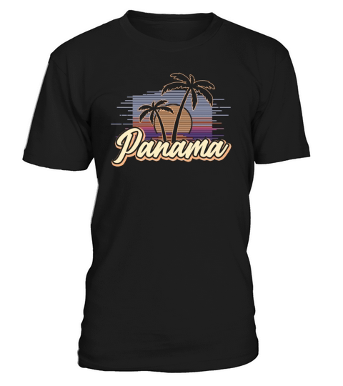 Panama Vintage Sunset Panamanian Wildness T-Shirt Unisex