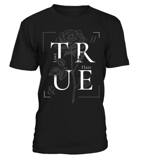 True love and hate abstract vector print design T-Shirt Unisex