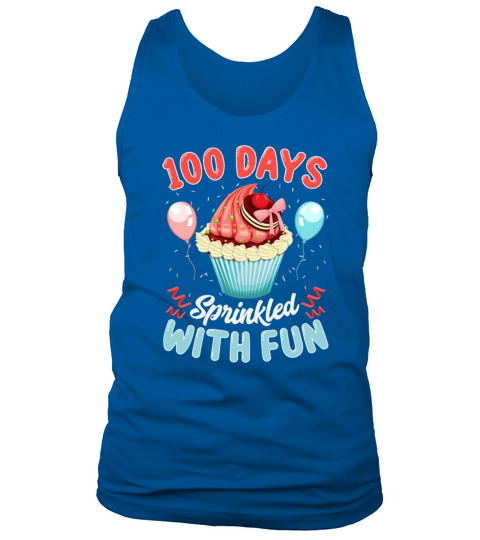 100 Days Sprinkled With Fun Cupcake 100th Day Tank Top Unisex
