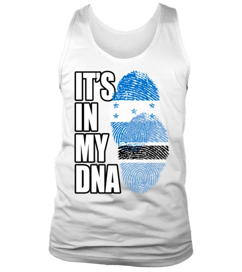 Botswana And Honduran Mix Heritage DNA Flag Tank Top Unisex