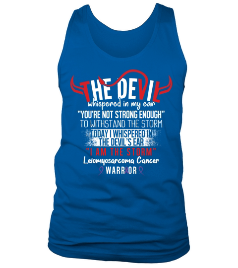 Devil-Leiomyosarcoma Cancer Awareness Ribbon Shirt Tank Top Unisex
