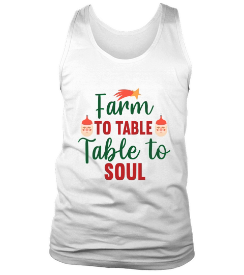Farm to Table Table to Soul Mery Christmas Tank Top Unisex