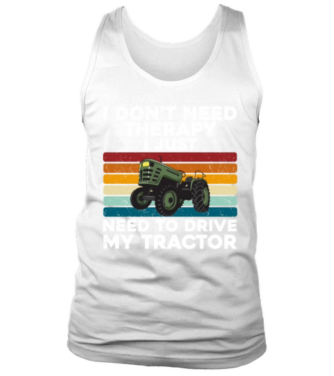 Funny Tractor Lover Design For Farmer Farm Cool Tank Top Unisex